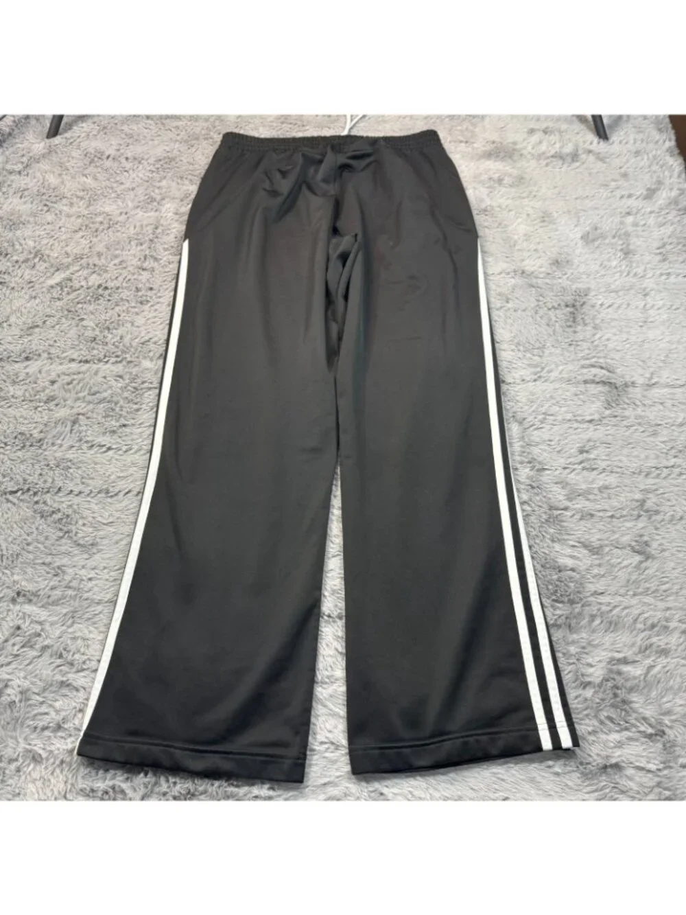Adidas Pant Men's M Black Polyester Track Performance Workout Jogging Running
